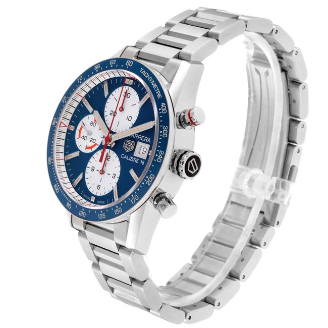 TAG Heuer Blue Carrera Calibre 16 Chronograph Steel Mens Cv201ar Watch TAG Heuer Blue Carrera Calibre 16 Chronograph Steel Mens Cv201ar Watch