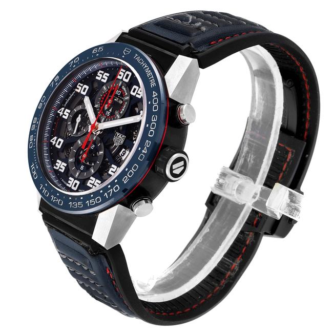 TAG Heuer Blue Skeleton Box Carrera Red Bull Racing Steel Pvd Mens Car2a1n Watch TAG Heuer Blue Skeleton Box Carrera Red Bull Racing Steel Pvd Mens Car2a1n Watch