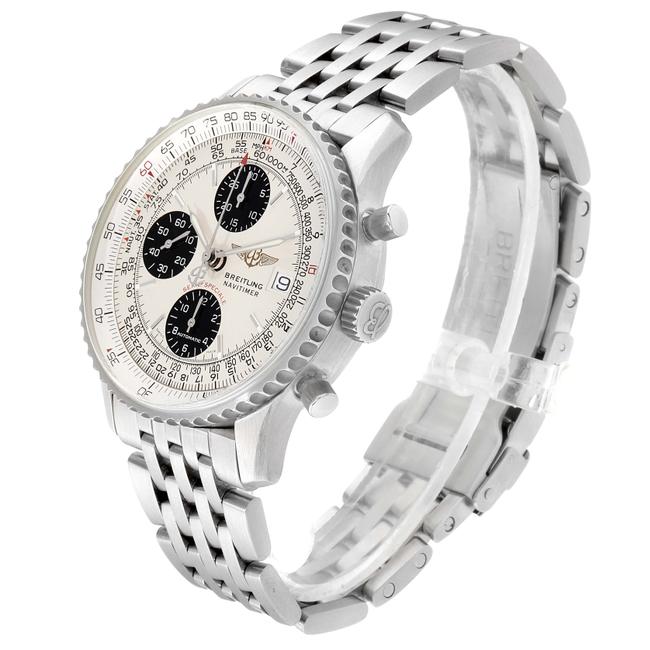 Breitling Silvered Box Navitimer Fighter Panda Dial Steel A13330 Ppaers Watch Breitling Silvered Box Navitimer Fighter Panda Dial Steel A13330 Ppaers Watch