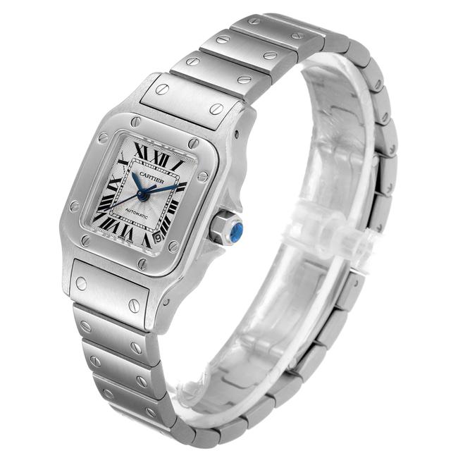 Cartier Silver Santos Galbee Ladies Steel Ladies W20044d6 Watch Cartier Silver Santos Galbee Ladies Steel Ladies W20044d6 Watch