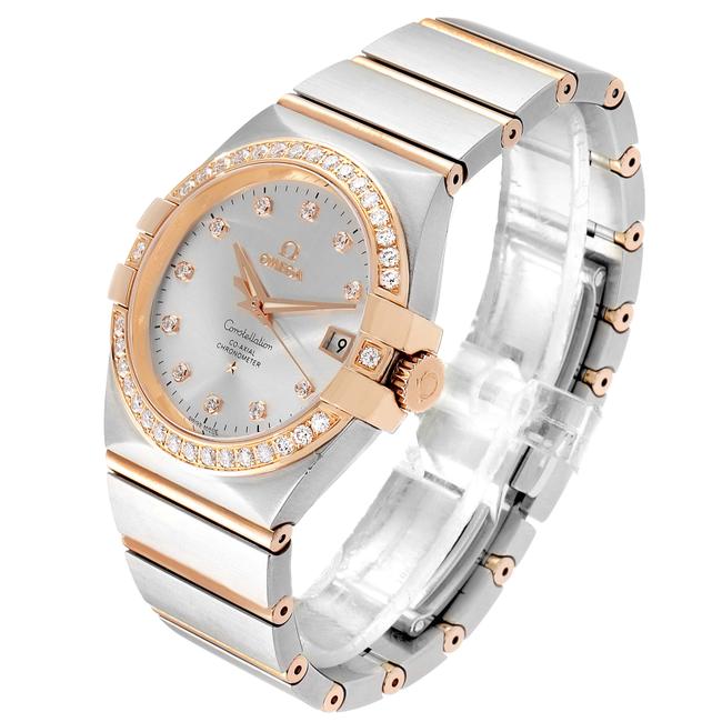 Omega Silver Constellation Steel Rose Gold Diamond Mens 123.25.35.20.52 Watch Omega Silver Constellation Steel Rose Gold Diamond Mens 123.25.35.20.52 Watch