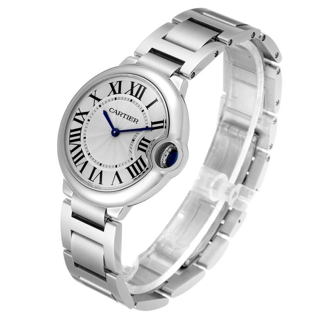 Cartier Silver Ballon Bleu 36 Midsize Guilloche Dial W69011z4 Watch Cartier Silver Ballon Bleu 36 Midsize Guilloche Dial W69011z4 Watch