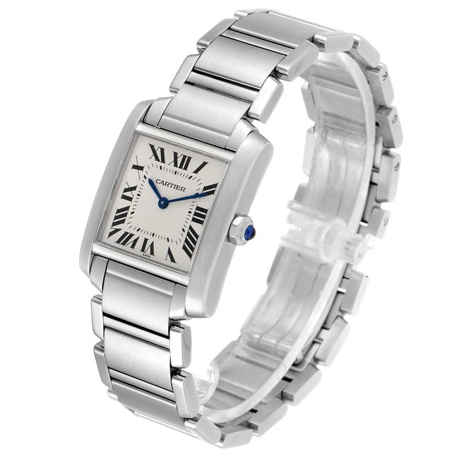 Cartier Silver Tank Francaise Midsize Dial Steel Ladies Wsta0005 Watch Cartier Silver Tank Francaise Midsize Dial Steel Ladies Wsta0005 Watch