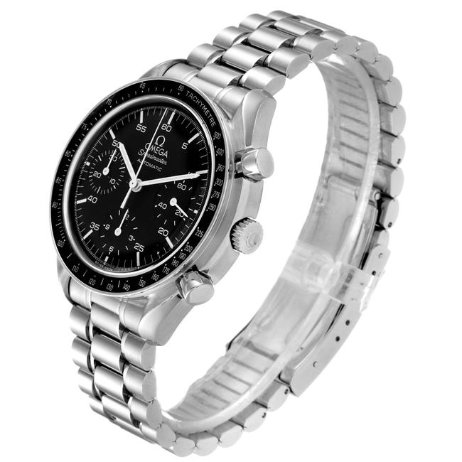 Omega Black Speedmaster Reduced Hesalite Crystal Mens Watch Omega Black Speedmaster Reduced Hesalite Crystal Mens Watch