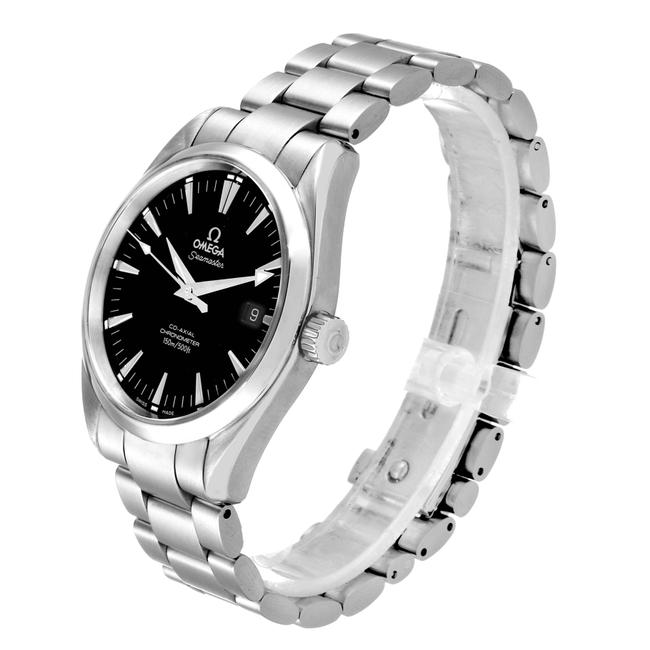 Omega Black Seamaster Aqua Terra Dial Steel Mens 2503.50.00 Card Watch Omega Black Seamaster Aqua Terra Dial Steel Mens 2503.50.00 Card Watch