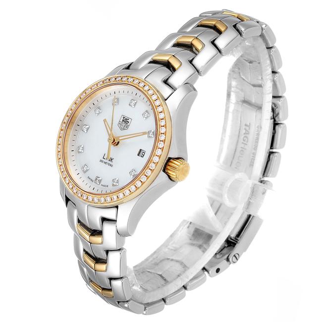 TAG Heuer Mother Of Pearl Link Mop Steel Yellow Gold Diamond Ladies Wjf1354 Watch TAG Heuer Mother Of Pearl Link Mop Steel Yellow Gold Diamond Ladies Wjf1354 Watch