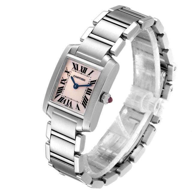 Cartier Pink Mother Of Pearl Francaise Steel Ladies W51028q Watch Cartier Pink Mother Of Pearl Francaise Steel Ladies W51028q Watch