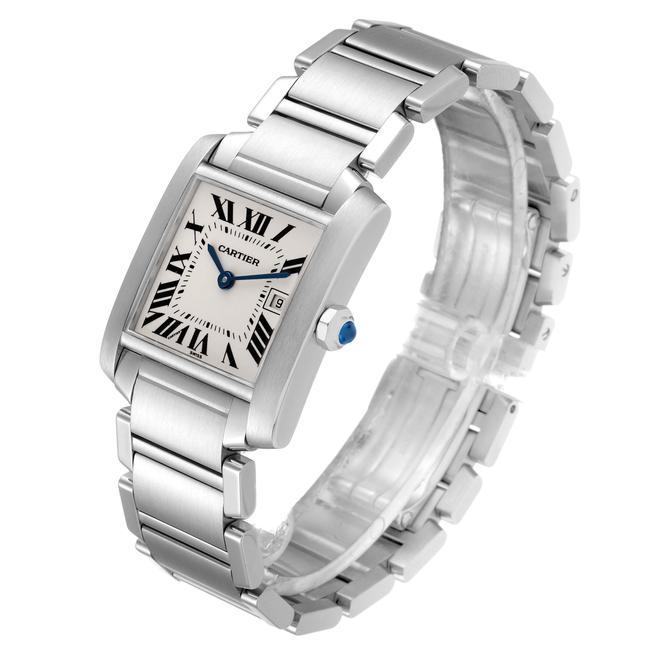 Cartier Silvered Tank Francaise Midsize 25mm Ladies W51011q3 Watch Cartier Silvered Tank Francaise Midsize 25mm Ladies W51011q3 Watch