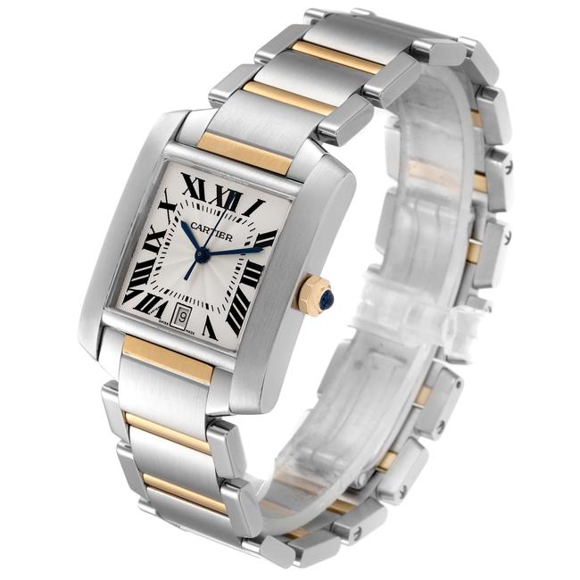 Cartier Silver Tank Francaise Steel Yellow Gold Large Unisex W51005q4 Watch Cartier Silver Tank Francaise Steel Yellow Gold Large Unisex W51005q4 Watch