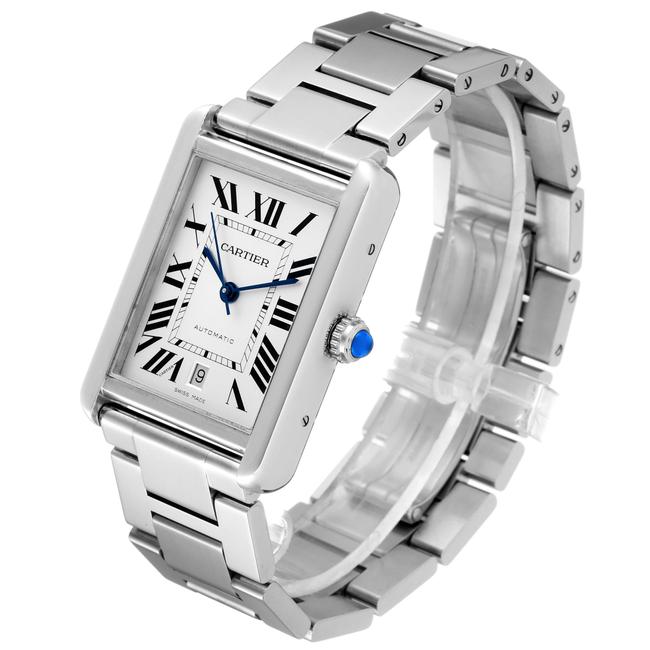 Cartier Silver XL Tank Solo Dial Steel Mens W5200028 Watch Cartier Silver XL Tank Solo Dial Steel Mens W5200028 Watch