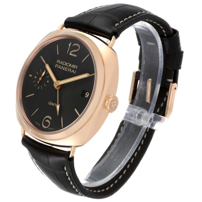 Panerai Brown Radiomir 3 Days 1940 Gmt 18k Rose Gold Mens Pam00421 Watch Panerai Brown Radiomir 3 Days 1940 Gmt 18k Rose Gold Mens Pam00421 Watch