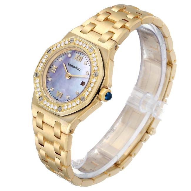 Audemars Piguet Mother Of Pearl Royal Oak Offshore Yellow Gold Diamond 67151ba Watch Audemars Piguet Mother Of Pearl Royal Oak Offshore Yellow Gold Diamond 67151ba Watch