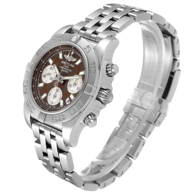 Breitling Brown Chronomat Evolution 41mm Steel Mens Ab0140 Unworn Watch Breitling Brown Chronomat Evolution 41mm Steel Mens Ab0140 Unworn Watch