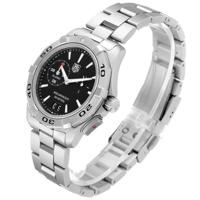 TAG Heuer Black Box Aquaracer Alarm Dial Steel Mens Wap111z Card Watch TAG Heuer Black Box Aquaracer Alarm Dial Steel Mens Wap111z Card Watch