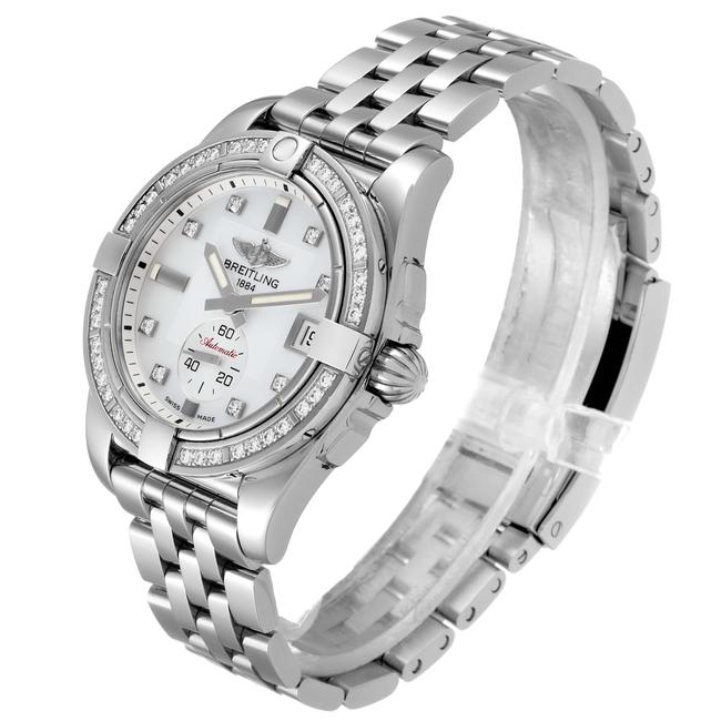 Breitling Mother Of Pearl Galactic 36 Mop Diamond Steel Ladies A37330 Unworn Watch Breitling Mother Of Pearl Galactic 36 Mop Diamond Steel Ladies A37330 Unworn Watch