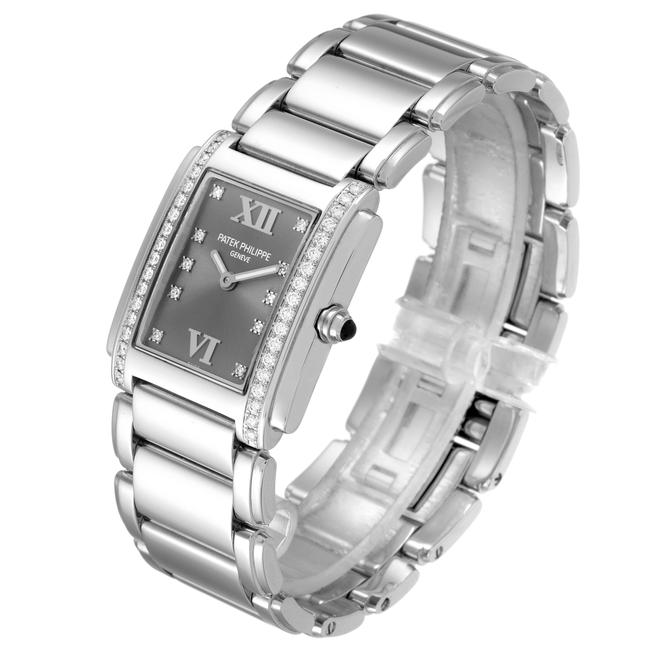 Patek Philippe Gray Twenty-4 Diamond Dial Steel Ladies 4910 Watch Patek Philippe Gray Twenty-4 Diamond Dial Steel Ladies 4910 Watch