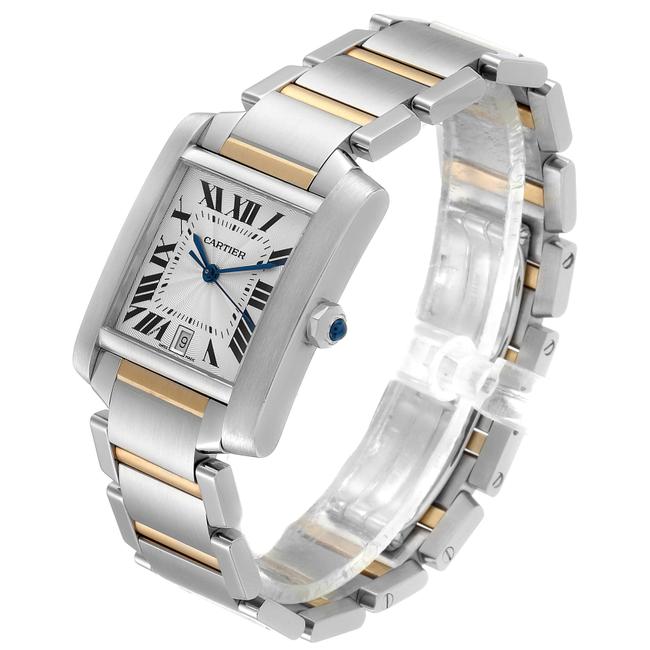 Cartier Silver Tank Francaise Steel Yellow Gold Large Unisex W51005q4 Watch Cartier Silver Tank Francaise Steel Yellow Gold Large Unisex W51005q4 Watch