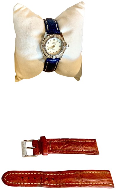 Breitling 18k Gold Steel Diamonds Callistino Ss/18k Quartz Chrono Bezel D52043 Watch Breitling 18k Gold Steel Diamonds Callistino Ss/18k Quartz Chrono Bezel D52043 Watch
