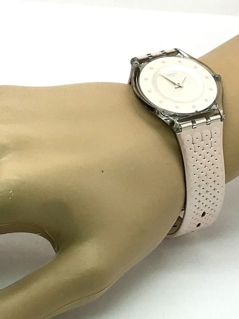 Swatch Pink Sfk387 Leather Ladies Slim Swiss Quartz Watch Swatch Pink Sfk387 Leather Ladies Slim Swiss Quartz Watch