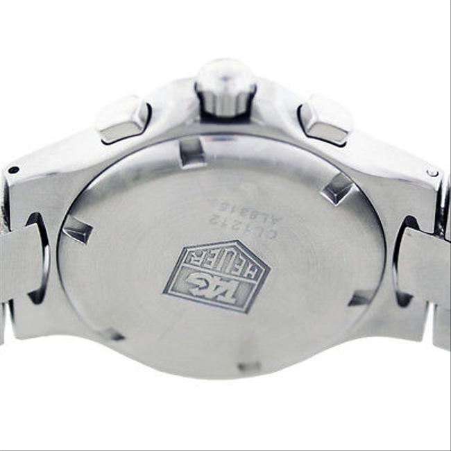 TAG Heuer White Black Silver Kirium Cl1212 Midsize Chronograph Unisex Watch TAG Heuer White Black Silver Kirium Cl1212 Midsize Chronograph Unisex Watch