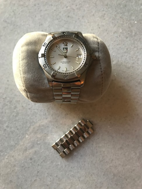 TAG Heuer Silver Professional Stainless Steel Watch TAG Heuer Silver Professional Stainless Steel Watch
