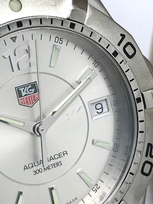 TAG Heuer Silver Waf1112 Gray Aquaracer Mens Swiss 300m Watch TAG Heuer Silver Waf1112 Gray Aquaracer Mens Swiss 300m Watch