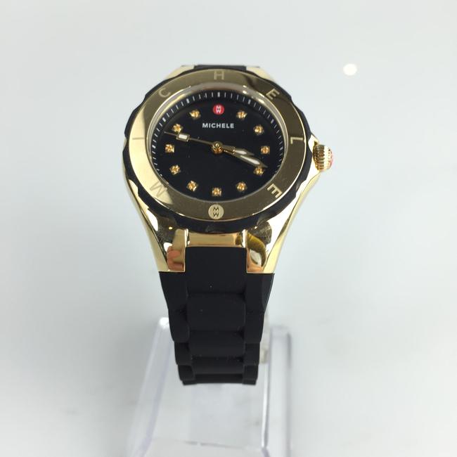 Michele Black Gold Jelly Tahitian Petite Bean Watch Michele Black Gold Jelly Tahitian Petite Bean Watch