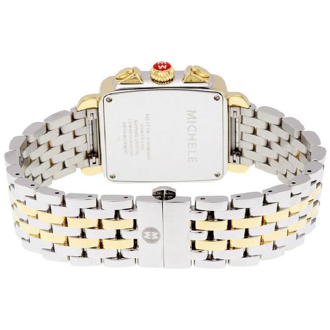 Michele Two Tone Deco 18k Gold Mother Of Pearl Diamond Mww06p000122 Watch Michele Two Tone Deco 18k Gold Mother Of Pearl Diamond Mww06p000122 Watch