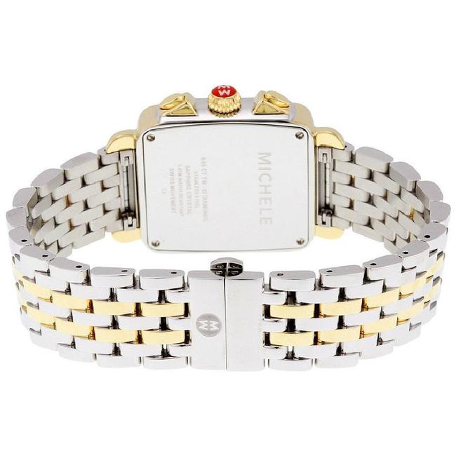 Michele Two Tone Deco 18k Gold Mother Of Pearl Diamond Mww06p000108 Watch Michele Two Tone Deco 18k Gold Mother Of Pearl Diamond Mww06p000108 Watch