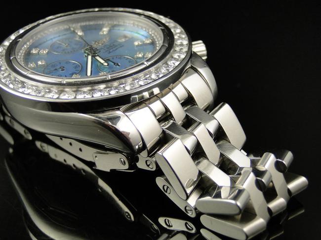 Breitling Stainless Steel Custom Mens Windrider Evolution A13356 45 Mm Diamond Ct Watch Breitling Stainless Steel Custom Mens Windrider Evolution A13356 45 Mm Diamond Ct Watch