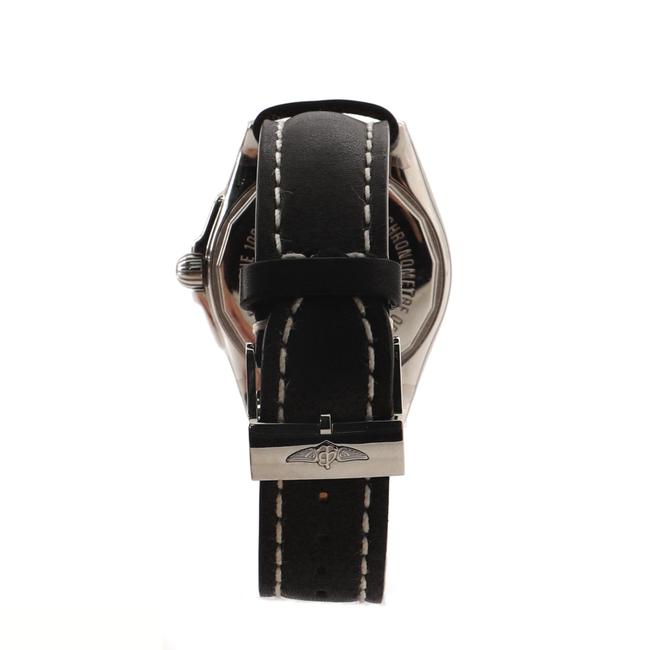 Breitling Galactic Unitime Stainless Steel and Leather 44 Watch Breitling Galactic Unitime Stainless Steel and Leather 44 Watch