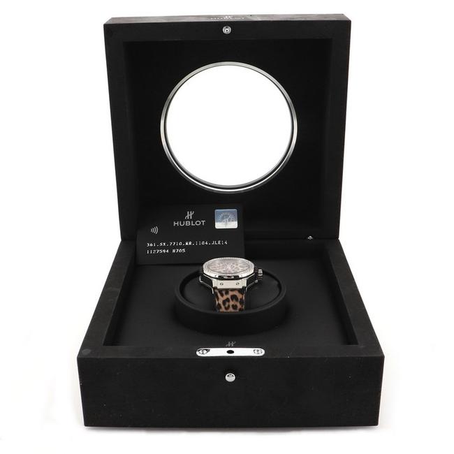 Hublot Big Bang Quartz Stainless Steel with Diamond Bezel and Leopard P Watch Hublot Big Bang Quartz Stainless Steel with Diamond Bezel and Leopard P Watch