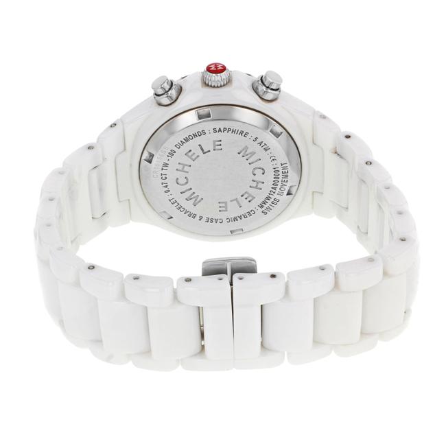 Michele White Tahitian Mww12a000001 Ceramic & Steel Quartz Ladies (8866) Watch Michele White Tahitian Mww12a000001 Ceramic & Steel Quartz Ladies (8866) Watch