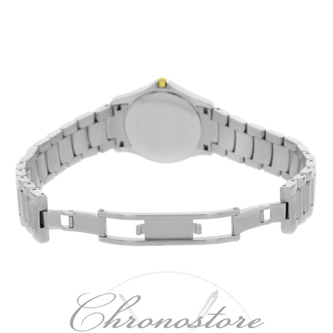 Movado Steel Military 0605872 with Polished Gold Bezel Quartz Ladies (8207) Watch Movado Steel Military 0605872 with Polished Gold Bezel Quartz Ladies (8207) Watch