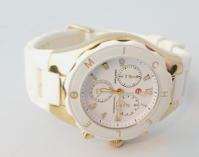 Michele White Jelly Band Chronograph Watch Michele White Jelly Band Chronograph Watch