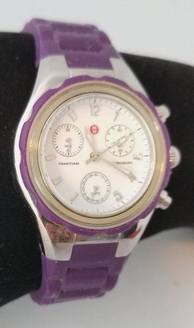 Michele Purple Jelly Band Watch Michele Purple Jelly Band Watch