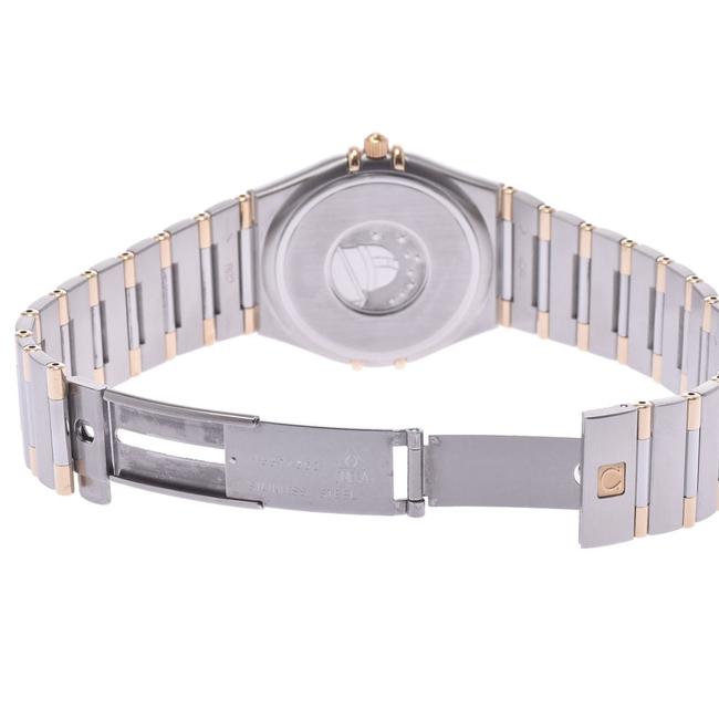 Omega White 18k Yellow Gold and Stainless Steel Constellation 1312.30 Womens Wristwatch 34 Mm Watch Omega White 18k Yellow Gold and Stainless Steel Constellation 1312.30 Womens Wristwatch 34 Mm Watch