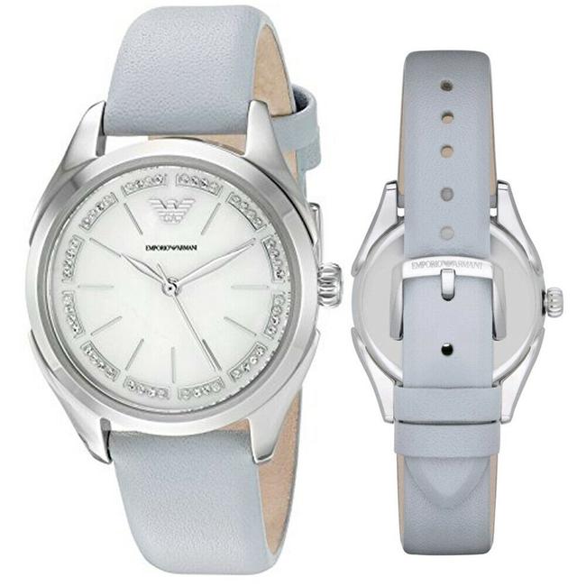 Emporio Armani Light Blue/Silver-tone Womens Dress Ar11032 Watch Emporio Armani Light Blue/Silver-tone Womens Dress Ar11032 Watch