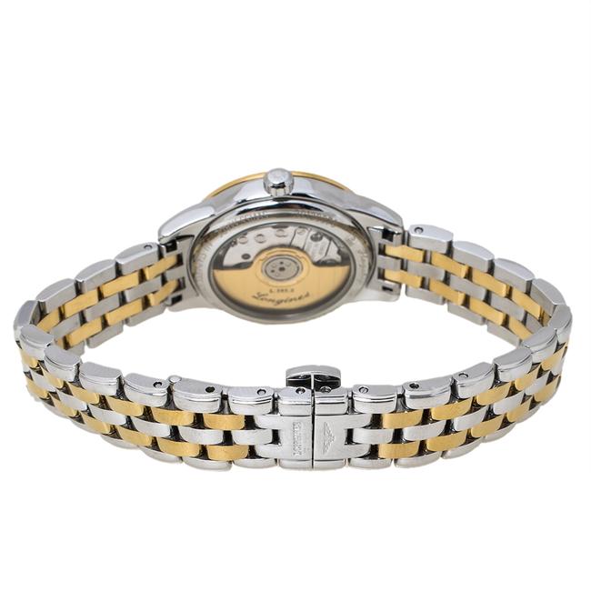 Longines White Two-tone Stainless Steel Flagship L4.274.3 Womens Wristwatch 26 Mm Watch Longines White Two-tone Stainless Steel Flagship L4.274.3 Womens Wristwatch 26 Mm Watch