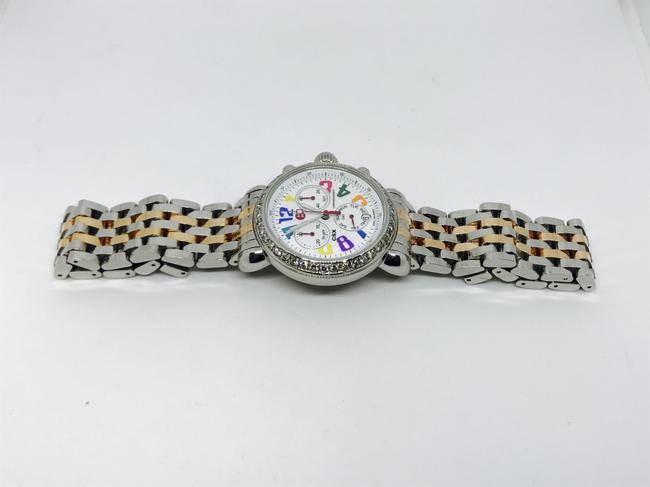 Michele Multi-color Tone 1.0 Ct Csx 36 Carousel Mw03m00a0933 Ss Band Watch Michele Multi-color Tone 1.0 Ct Csx 36 Carousel Mw03m00a0933 Ss Band Watch