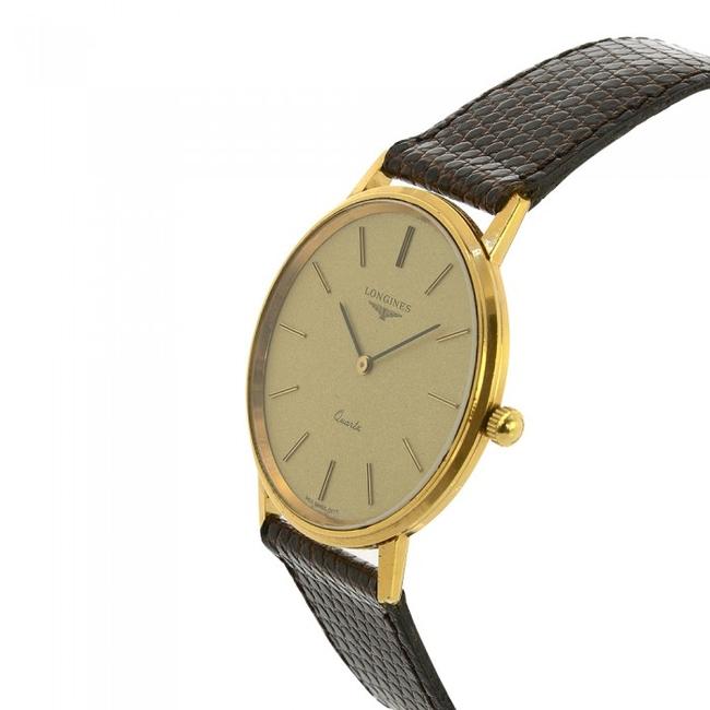 Longines Black Vintage 21586 Gold Plated Mens Watch Longines Black Vintage 21586 Gold Plated Mens Watch