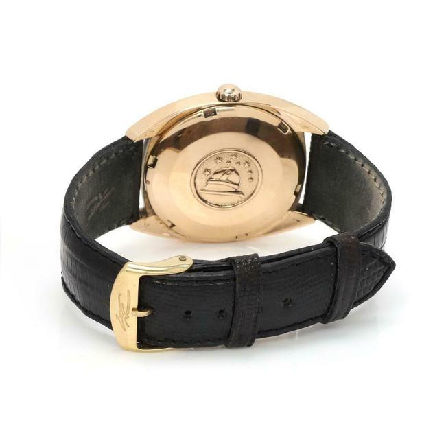 Omega 64174 Constellation 18k Rose Gold Date Mens Leather Band Watch Omega 64174 Constellation 18k Rose Gold Date Mens Leather Band Watch