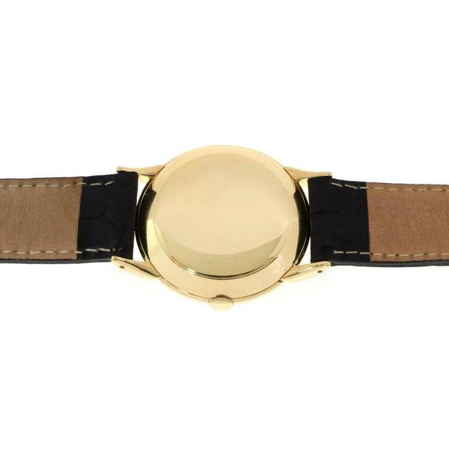 Movado 61261 Vintage Cal.115 18k Gold Leather Band Mens 8443 Watch Movado 61261 Vintage Cal.115 18k Gold Leather Band Mens 8443 Watch