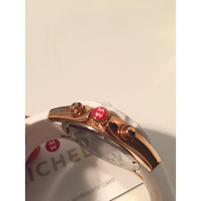 Michele White/Rose Gold Sport Watch Michele White/Rose Gold Sport Watch