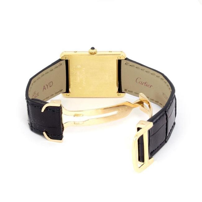 Cartier W Paris Solo Tank 18k Yellow Gold Deployment Leather Band W/Paper Watch Cartier W Paris Solo Tank 18k Yellow Gold Deployment Leather Band W/Paper Watch