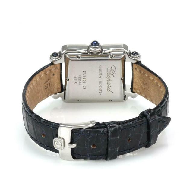 Chopard 61393 Happy Sport Diamond Sapphire Ssteel Leather Band Ladies Watch Chopard 61393 Happy Sport Diamond Sapphire Ssteel Leather Band Ladies Watch