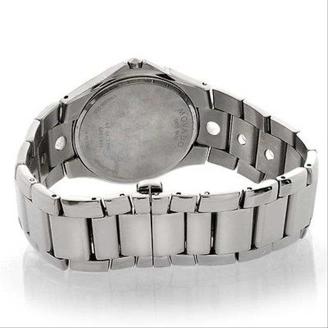 Movado Valeto Mens In Stainless Steel with Custom Diamond Bezel Watch Movado Valeto Mens In Stainless Steel with Custom Diamond Bezel Watch