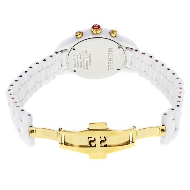 Michele White Jetway Dial Ceramic 0.50cttw Diamond Mww17b000007 Watch Michele White Jetway Dial Ceramic 0.50cttw Diamond Mww17b000007 Watch