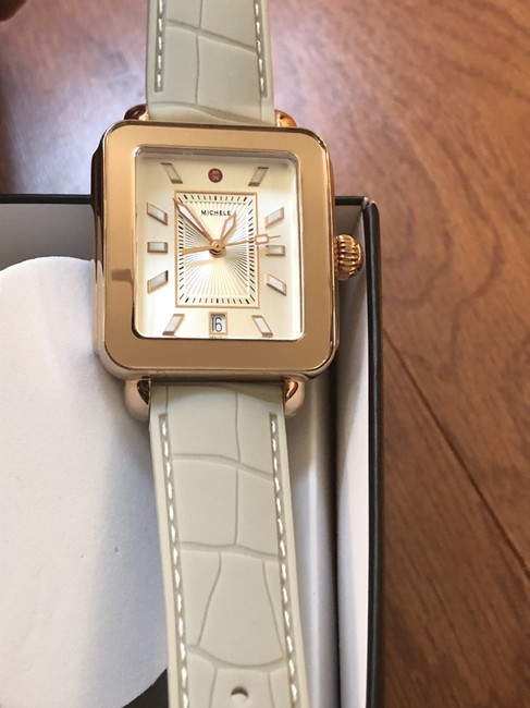 Michele Rosegold Deco Sport and Cashmere Watch Michele Rosegold Deco Sport and Cashmere Watch