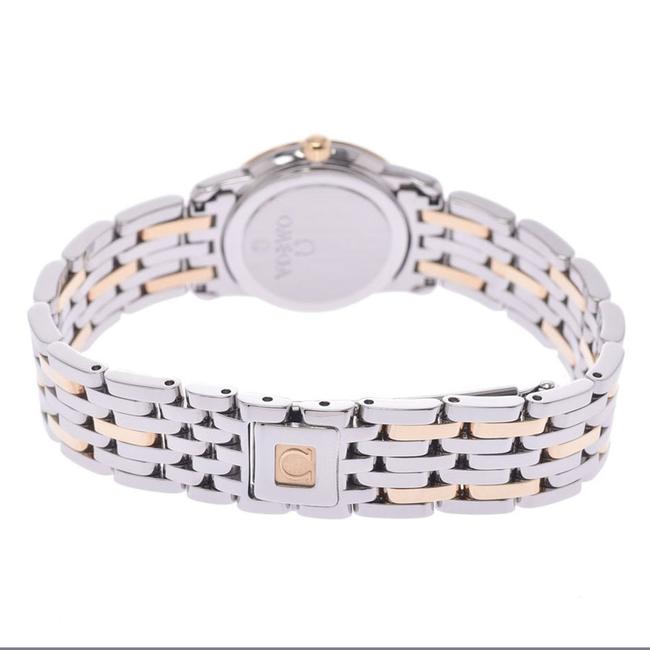 Omega White Diamonds 18k Yellow Gold and Stainless Steel De Ville 4375.71 Womens Wristwatch 22 Mm Watch Omega White Diamonds 18k Yellow Gold and Stainless Steel De Ville 4375.71 Womens Wristwatch 22 Mm Watch